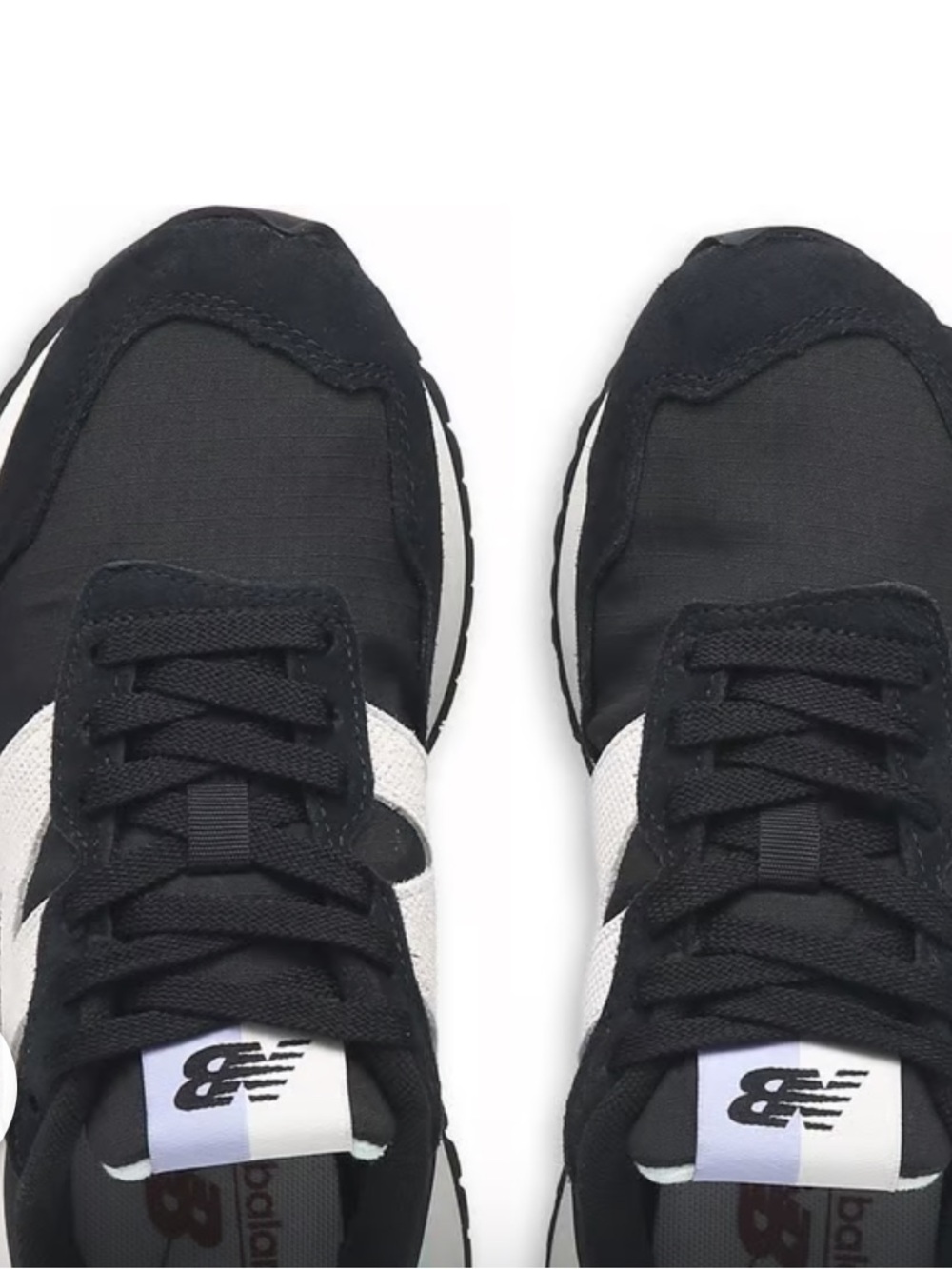 Women’s New Balance 237 Retro Black, White/Mint Athletic Sneakers